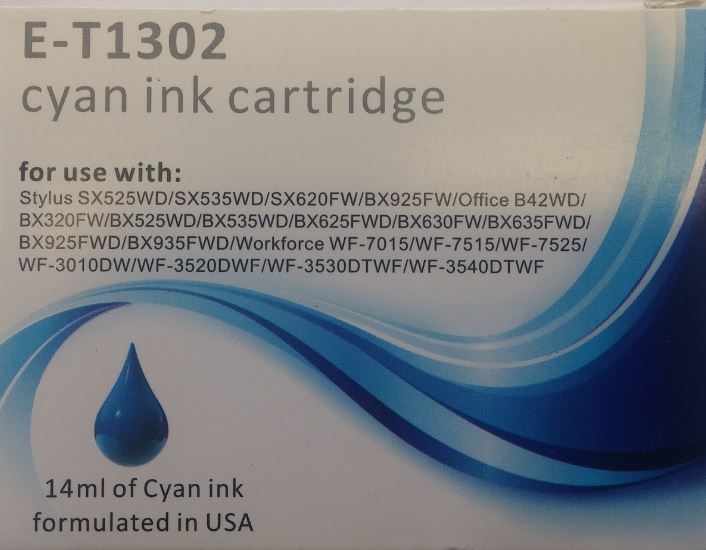 Compatible T1302 Cyan Ink Cartridge